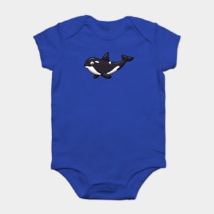 Cute Orca Or Killer Whale Baby Bodysuit